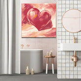 Painting by Numbers Pink Heart Art Shipping from DE